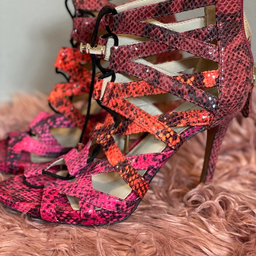 Aldo  strappy/lace up heels